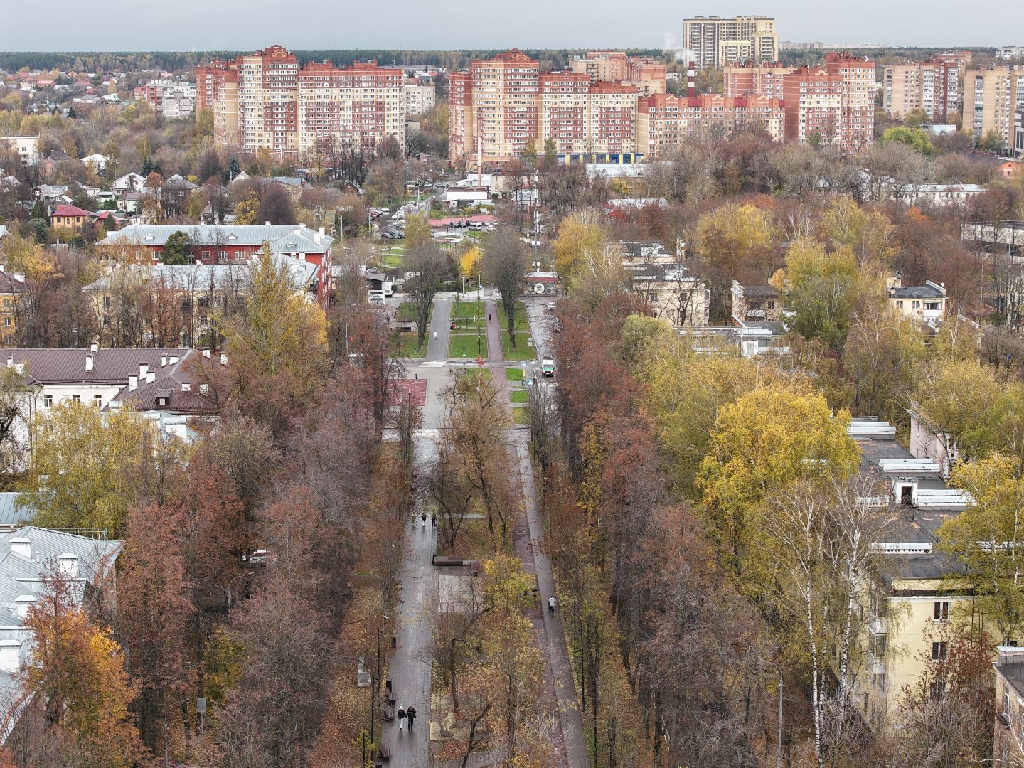 видео с коптера, площадь перед дк щелково, благоустройство щелково,