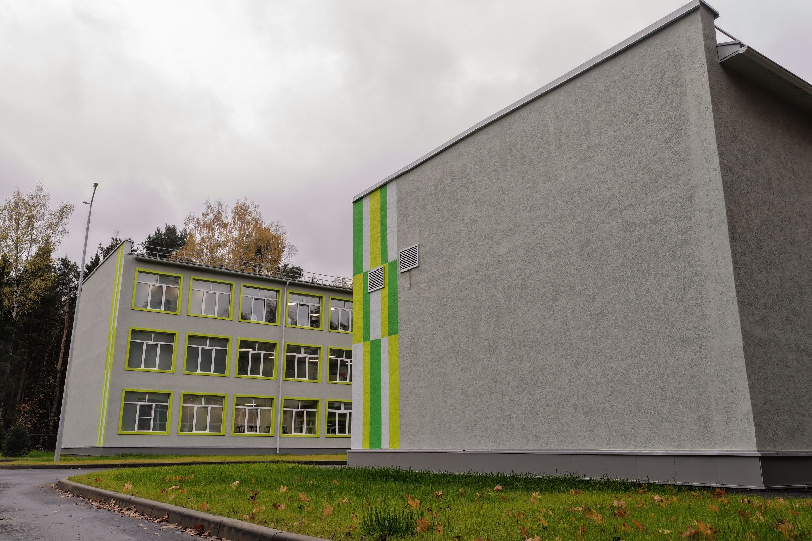 видео с коптера, школа 21 в щелково,