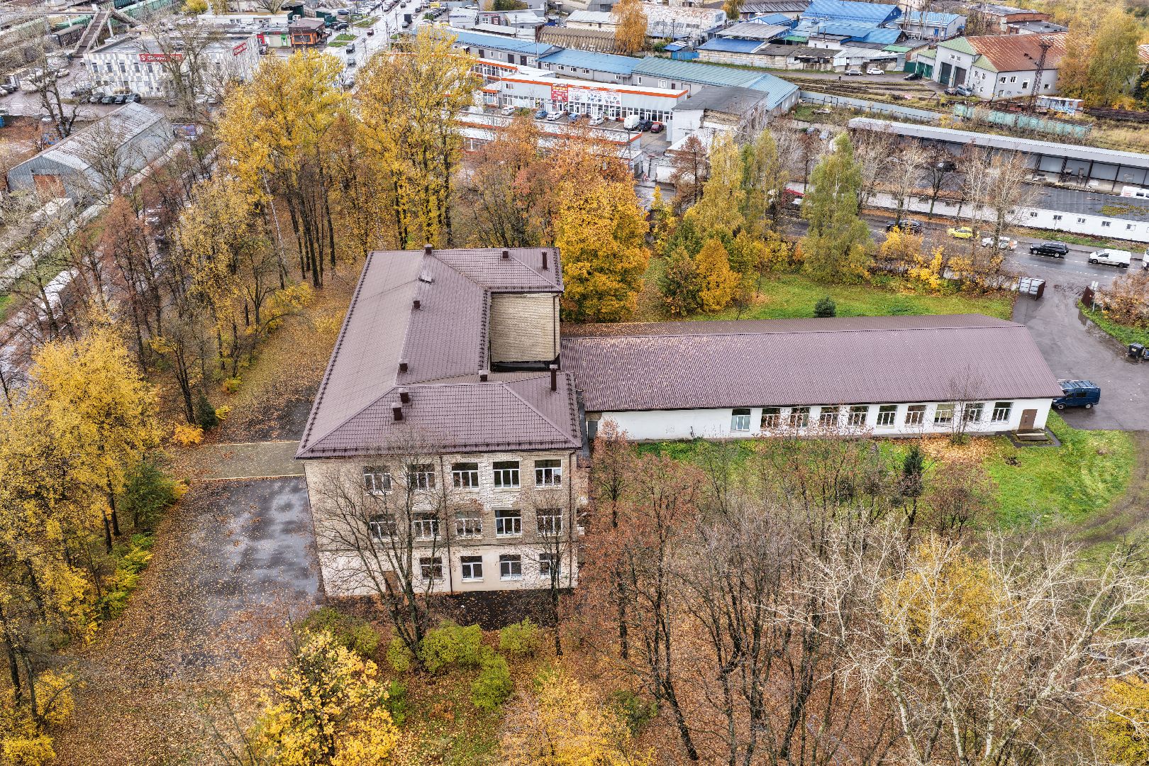 видео с коптера, школа 5 в щелкове,