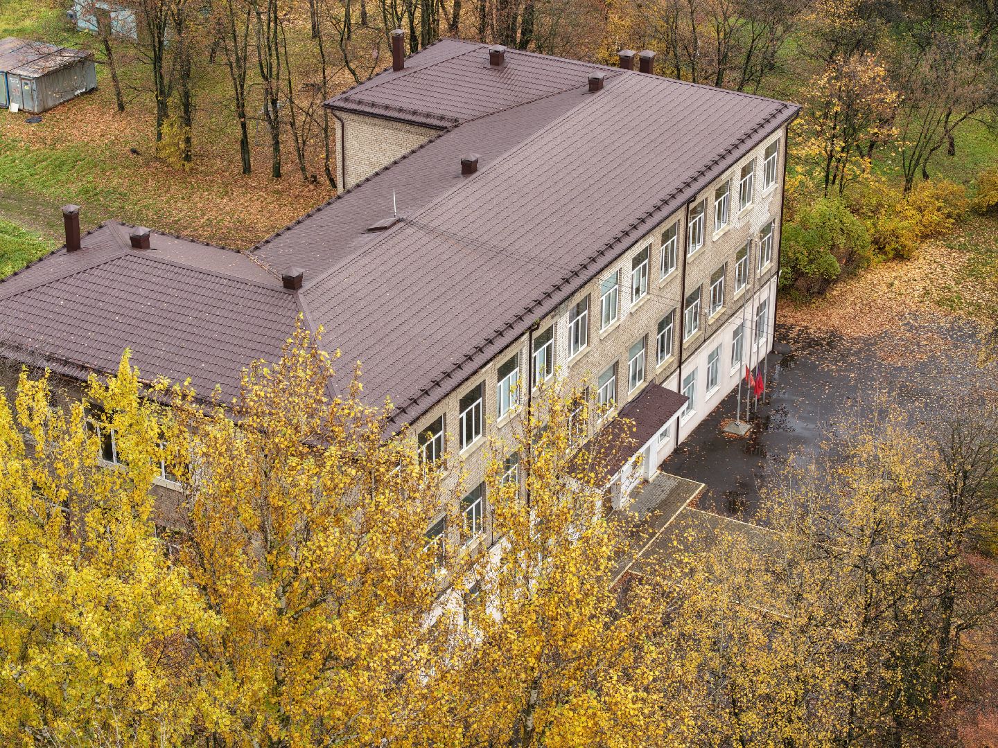 видео с коптера, школа 5 в щелкове,