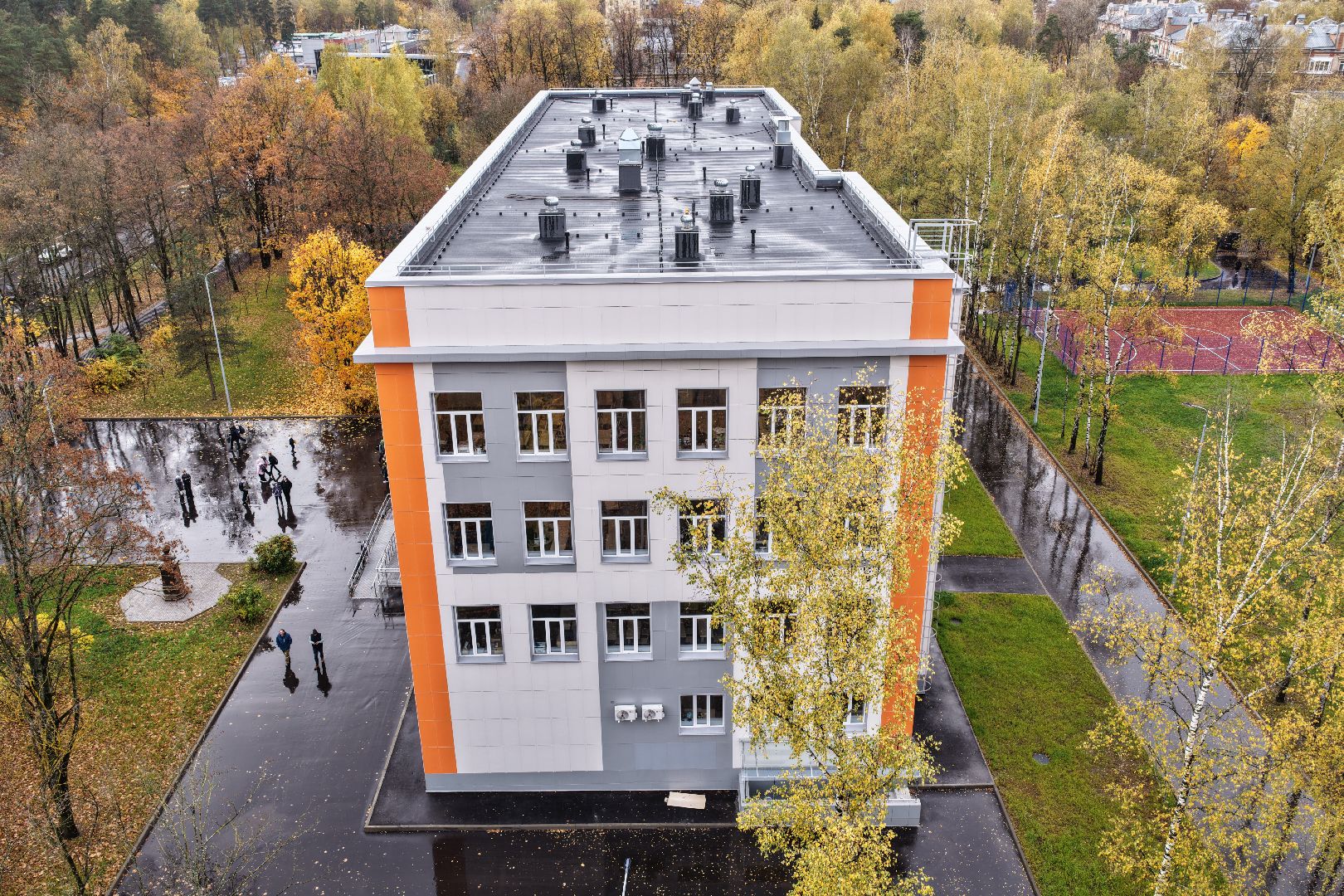 видео с коптера, лицей 14, лицей 14 в щелкове,