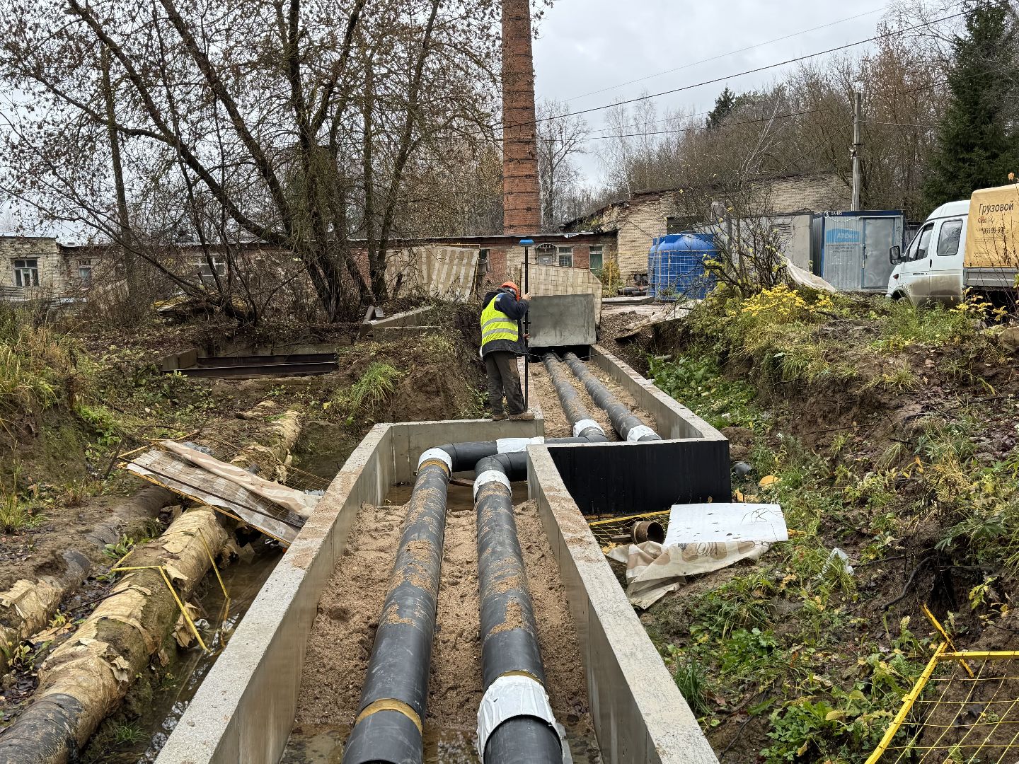 Сергиево-Посадский городской округ, Хотьково, теплотрасса,