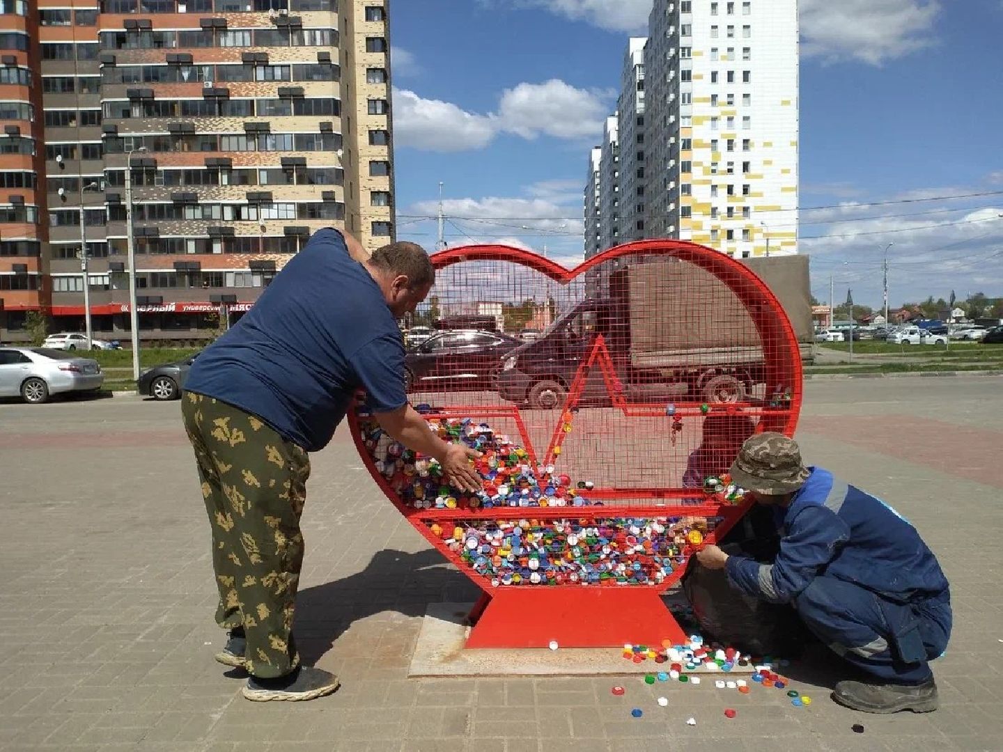 добрый пластик, вторсырьё, благотворительность, Лосино-Петровский, волонтёры