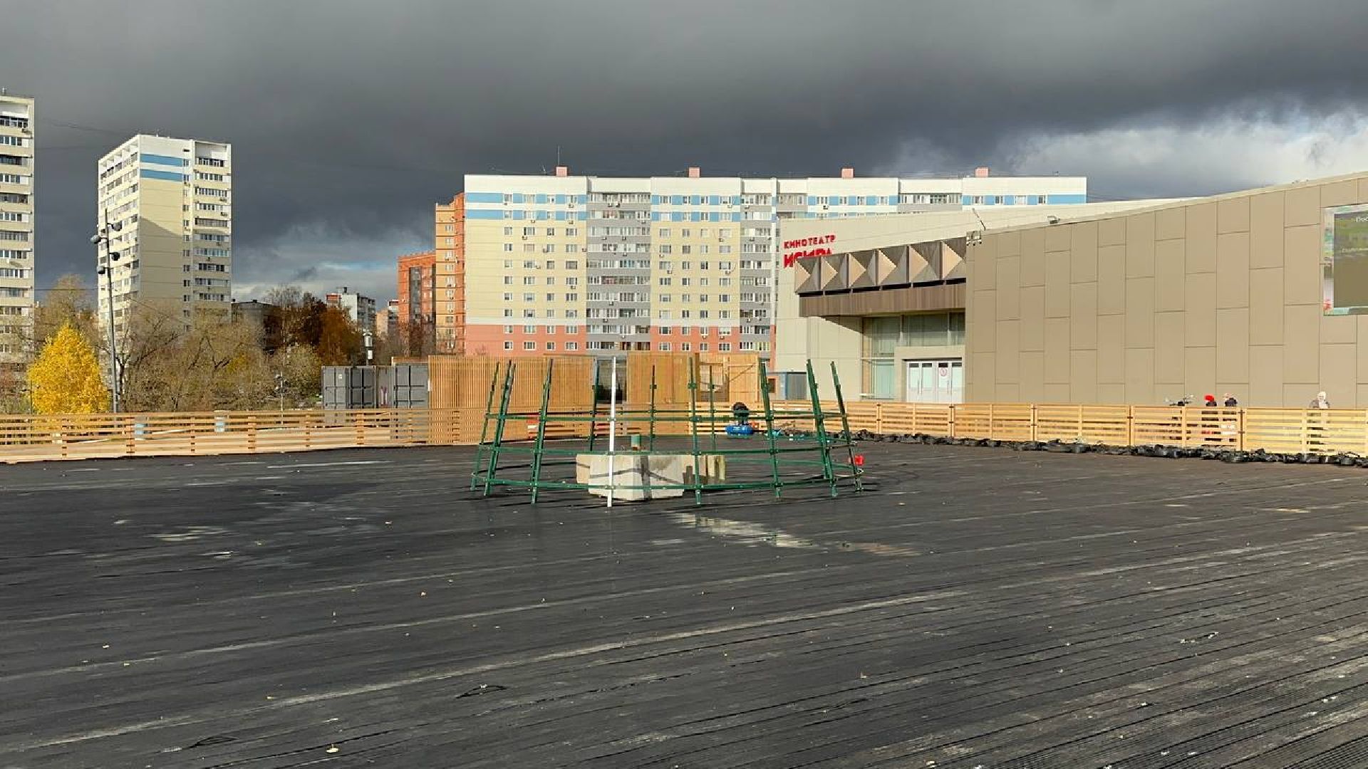 каток, зима в подмосковье, видное,