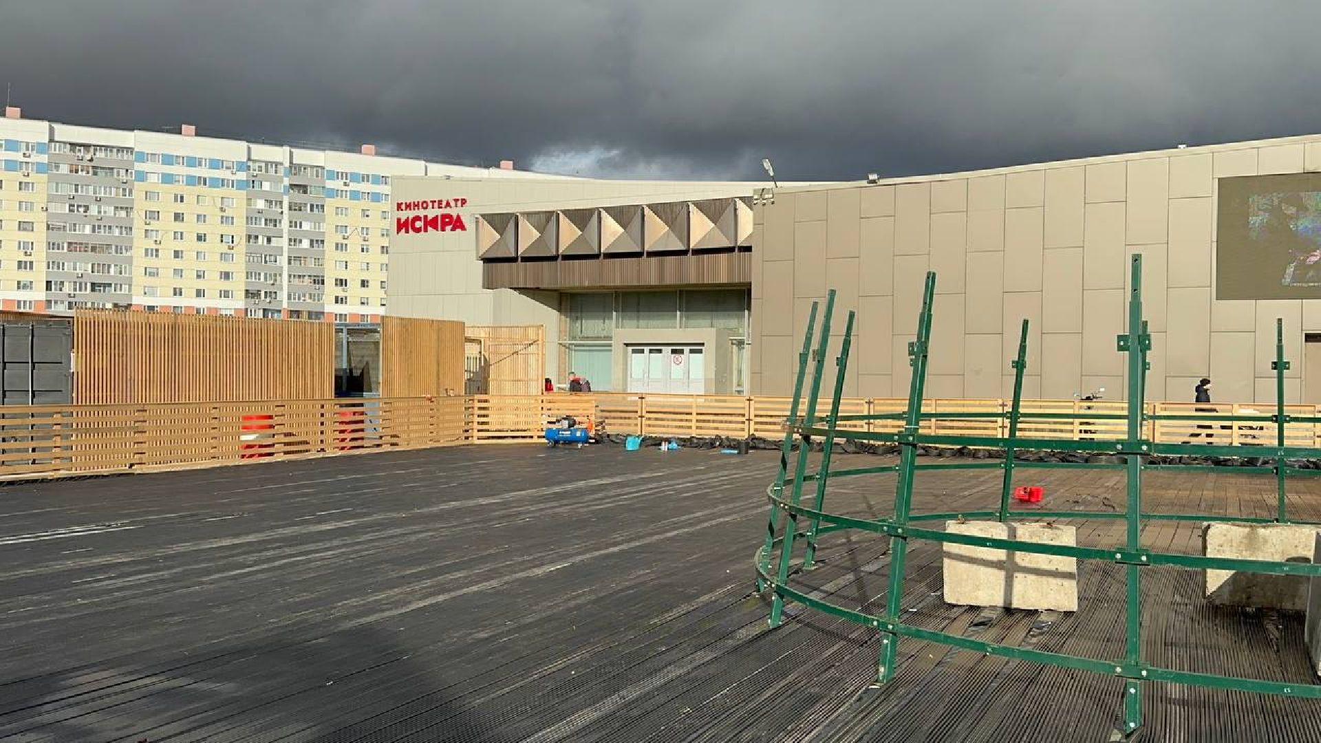 каток, зима в подмосковье, видное,