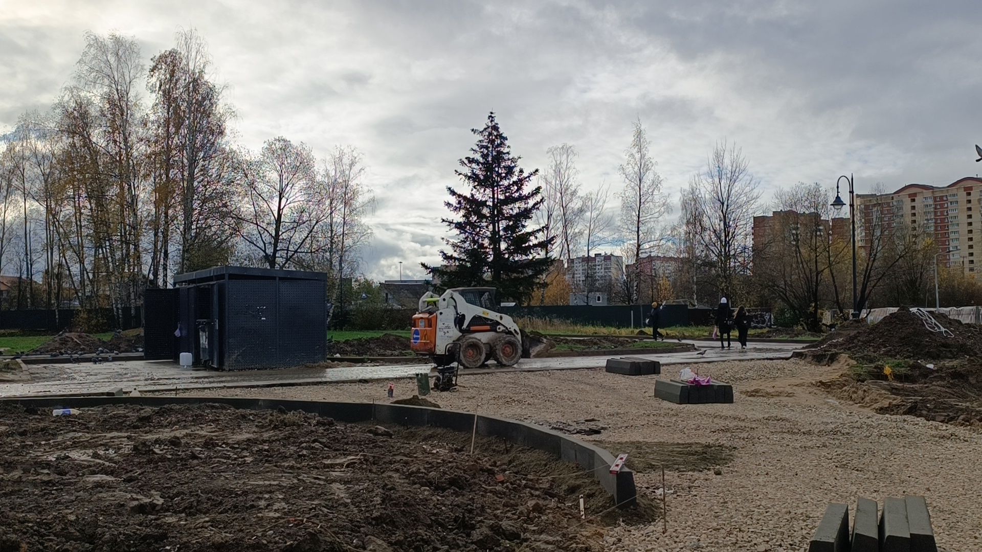 дорога, парк, лобня,