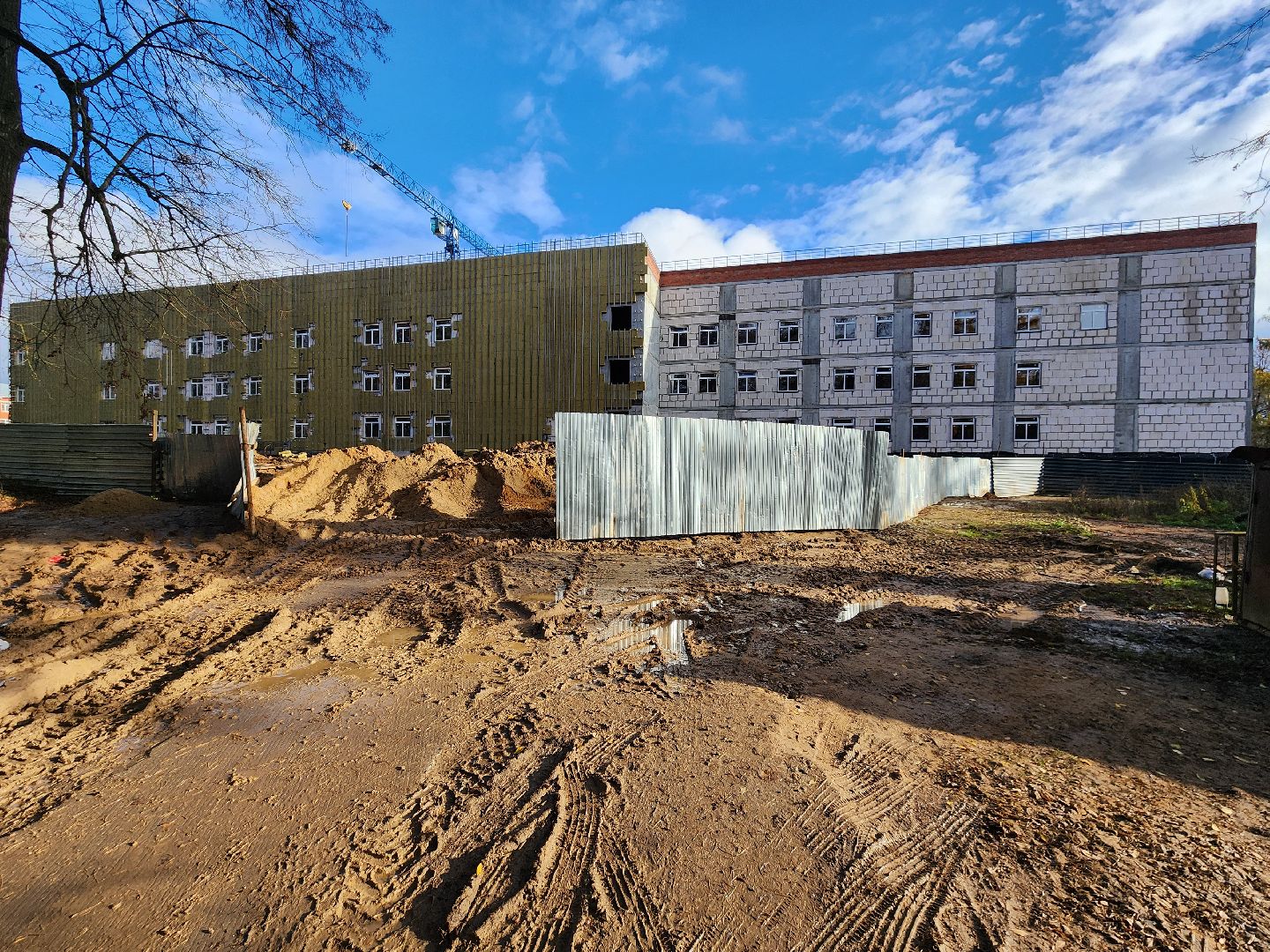 чехов, поселок мещерское, психиатрическая больница, новый лечебный корпус, строительство, реконструкция, фасадные работы, утепление фасада, гидроизоляция, вентилируемый фасад, внутренняя отделка помещений, остекление, возведение перегородок, инженерные сети, нацпроект здравоохранение, госпрограмма московской области,