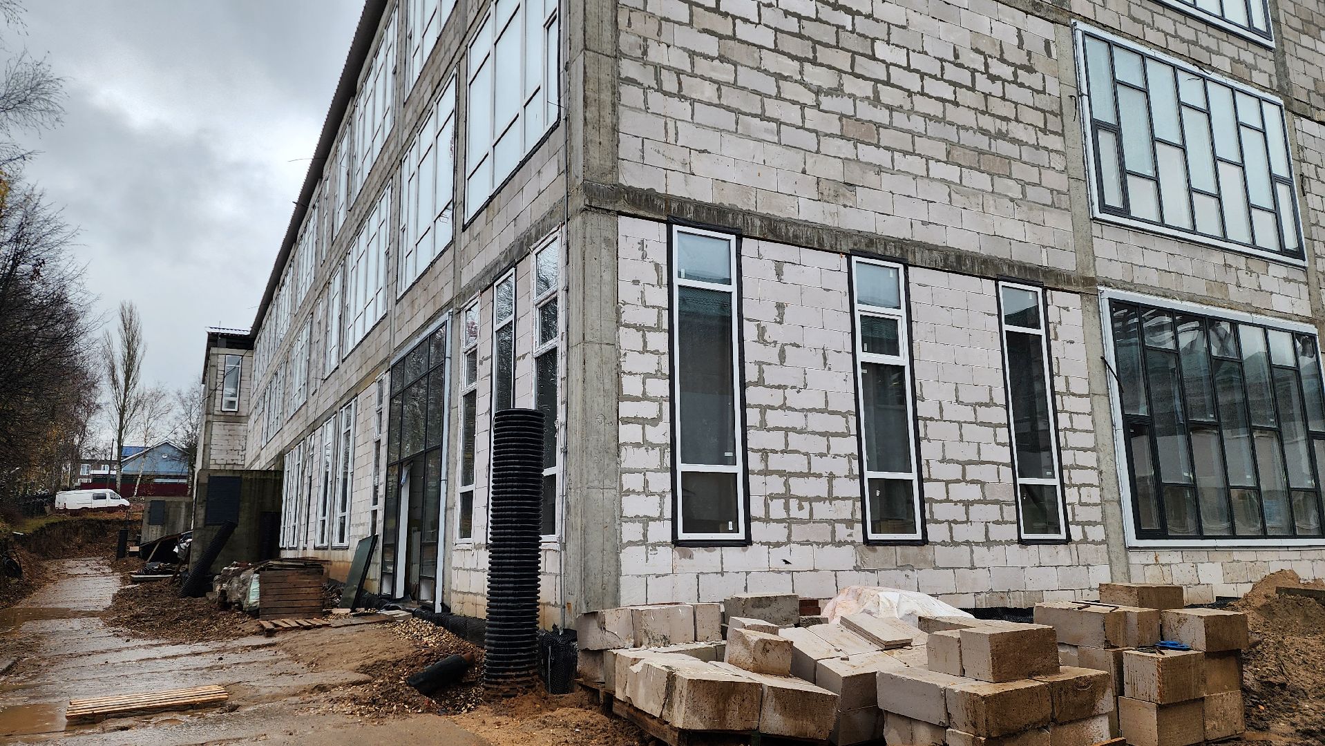 строительство школы, истра,