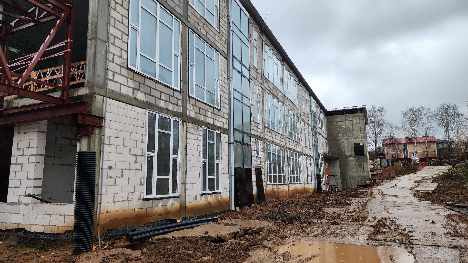 строительство школы, истра,