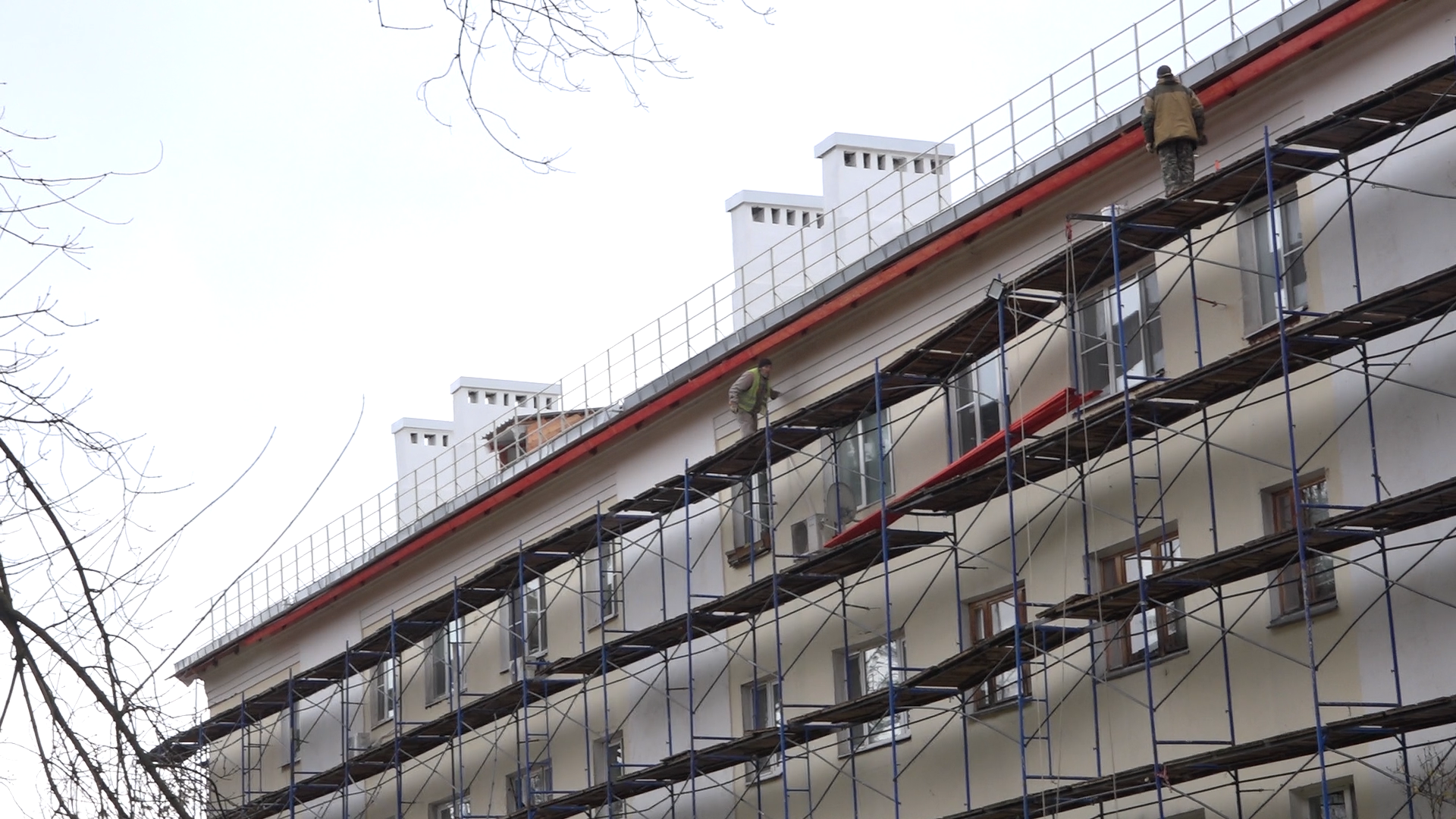 дос, дом офицерского состава, власиха дос, капремонт кровли, двускатная крыша,