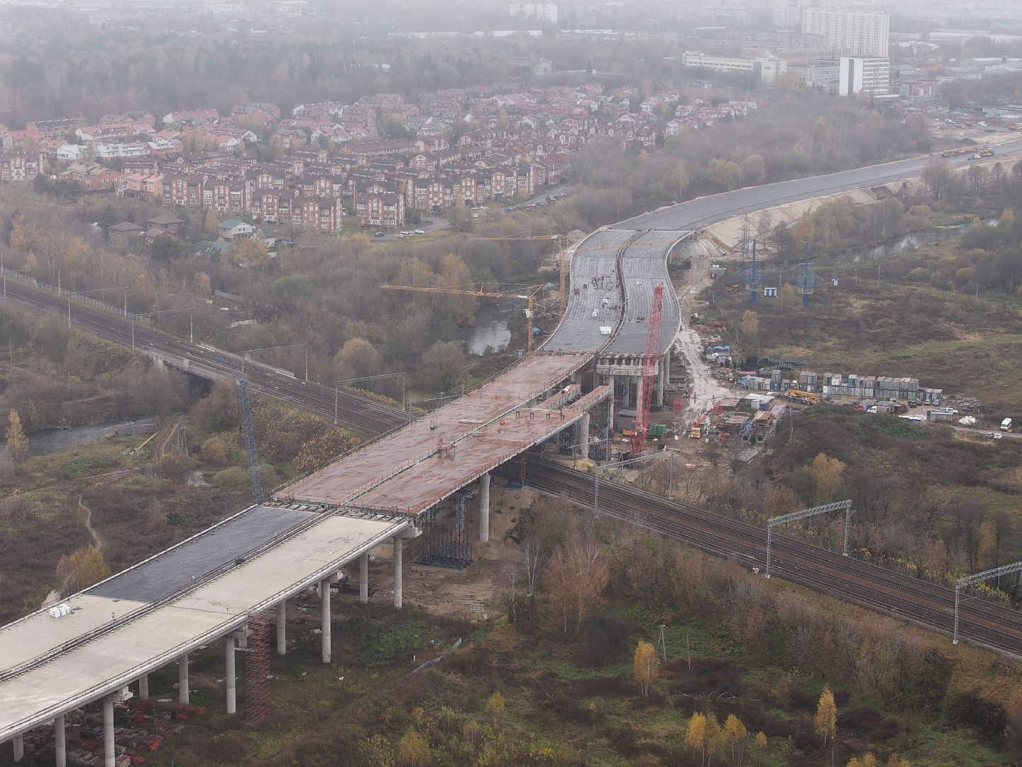 видео с коптера, юла, южно-лыткаринская автодорога,