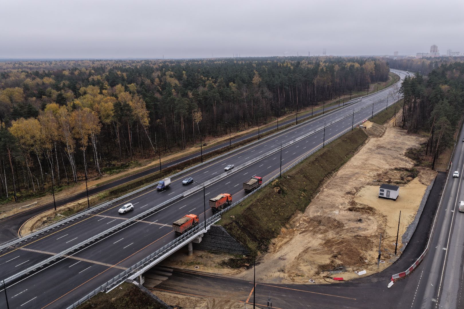 видео с коптера, юла, южно-лыткаринская автодорога,