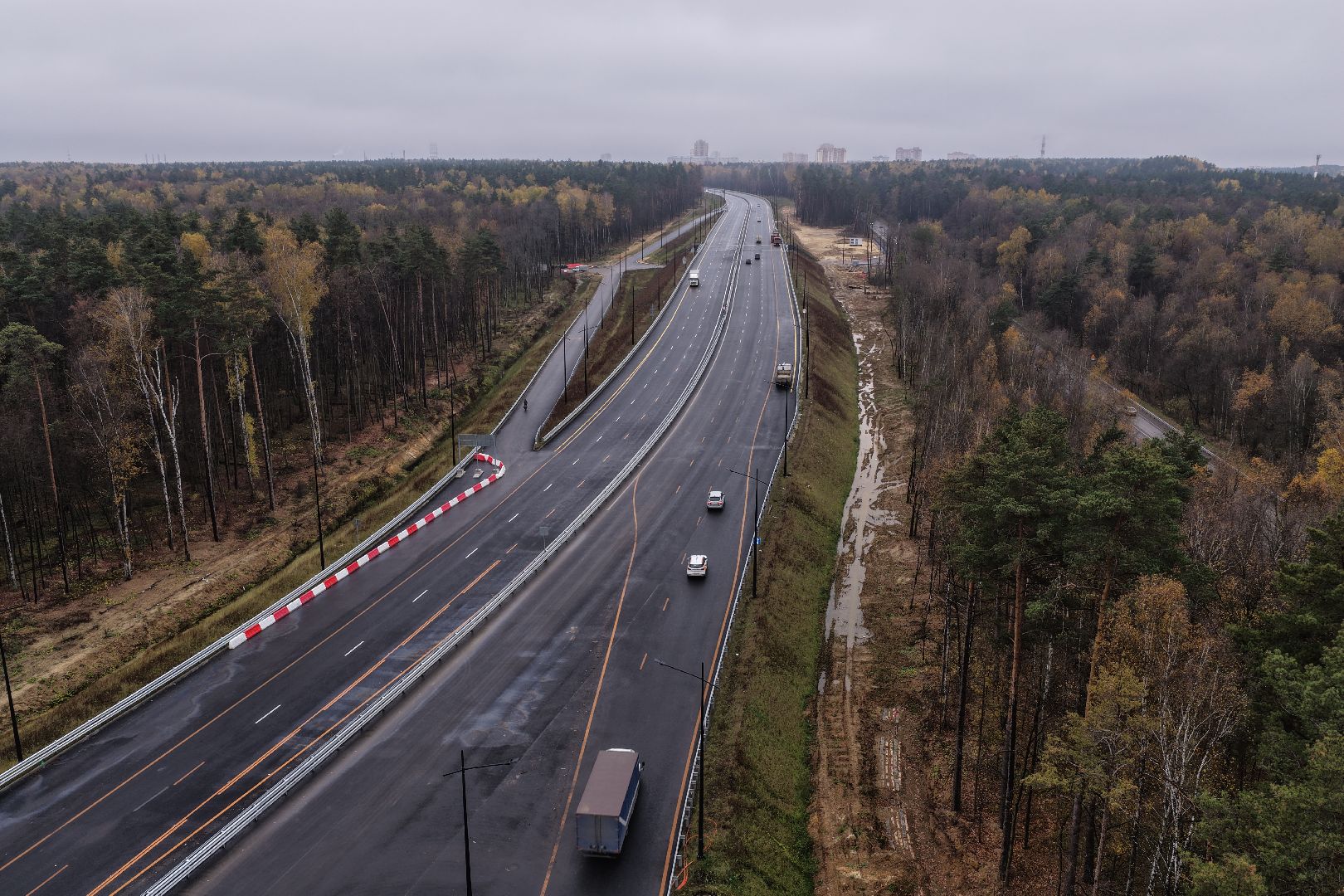 видео с коптера, юла, южно-лыткаринская автодорога,