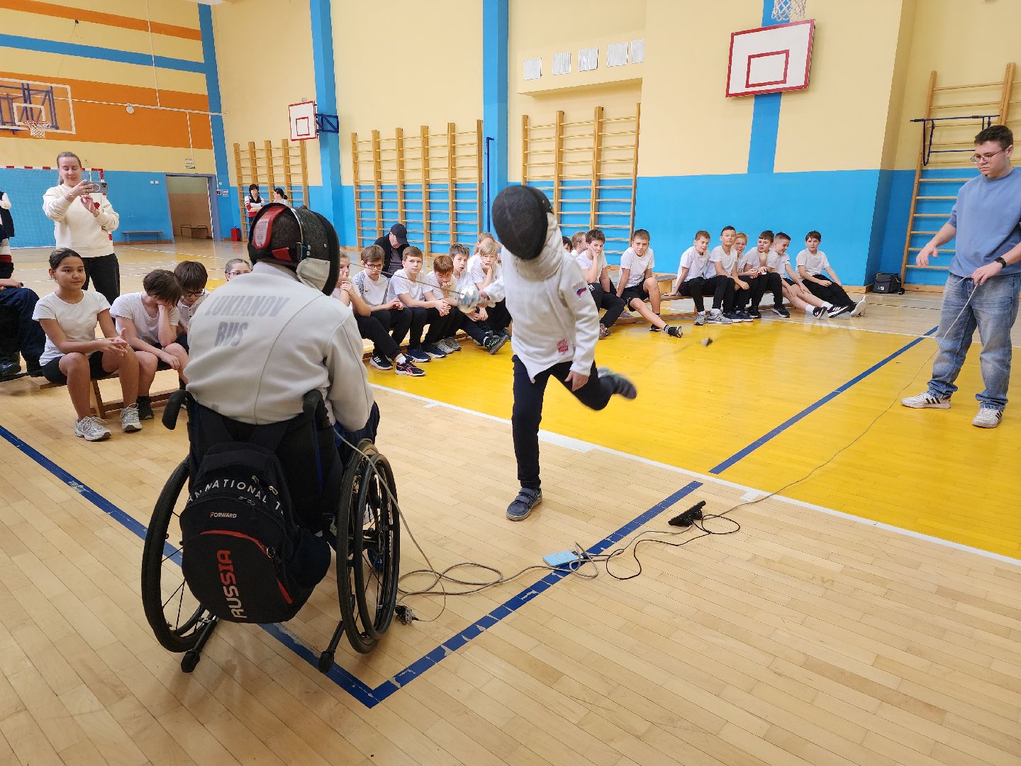 пушкино, городской округ пушкинский, паралимпиец, колесница, фехтование, урок физкультуры,
