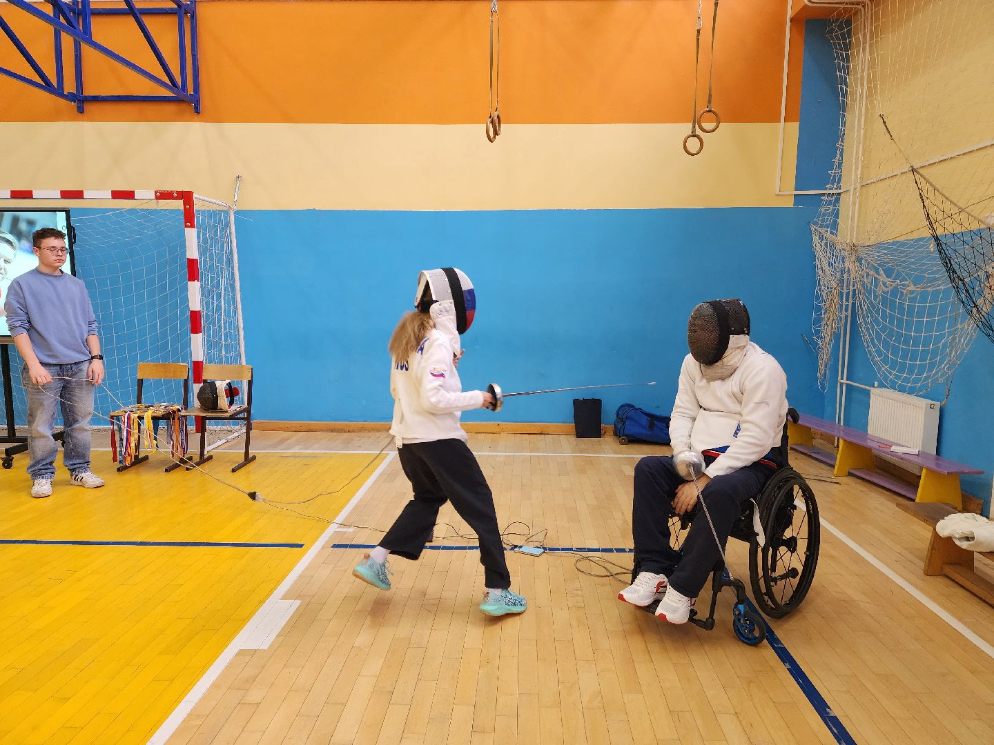 пушкино, городской округ пушкинский, паралимпиец, колесница, фехтование, урок физкультуры,