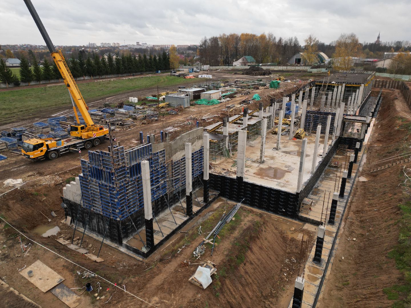 видео с коптера, стадион спартак, спорт в можайске,