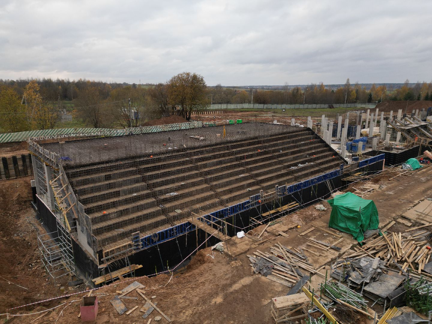 видео с коптера, стадион спартак, спорт в можайске,