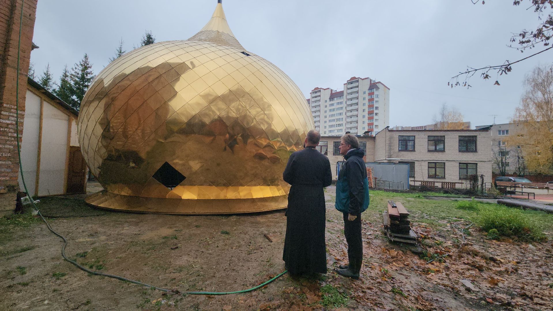 Купол храма, Церковь , Лобня, Храм в Лобне,