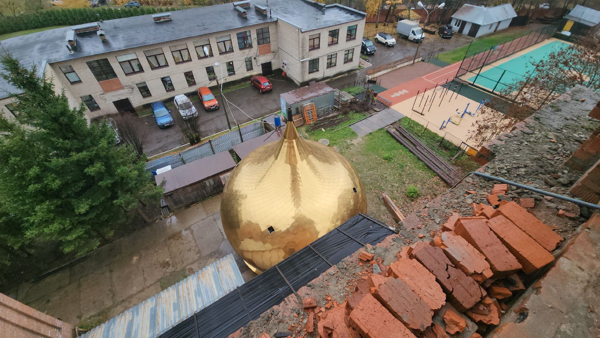 Купол храма, Церковь , Лобня, Храм в Лобне,