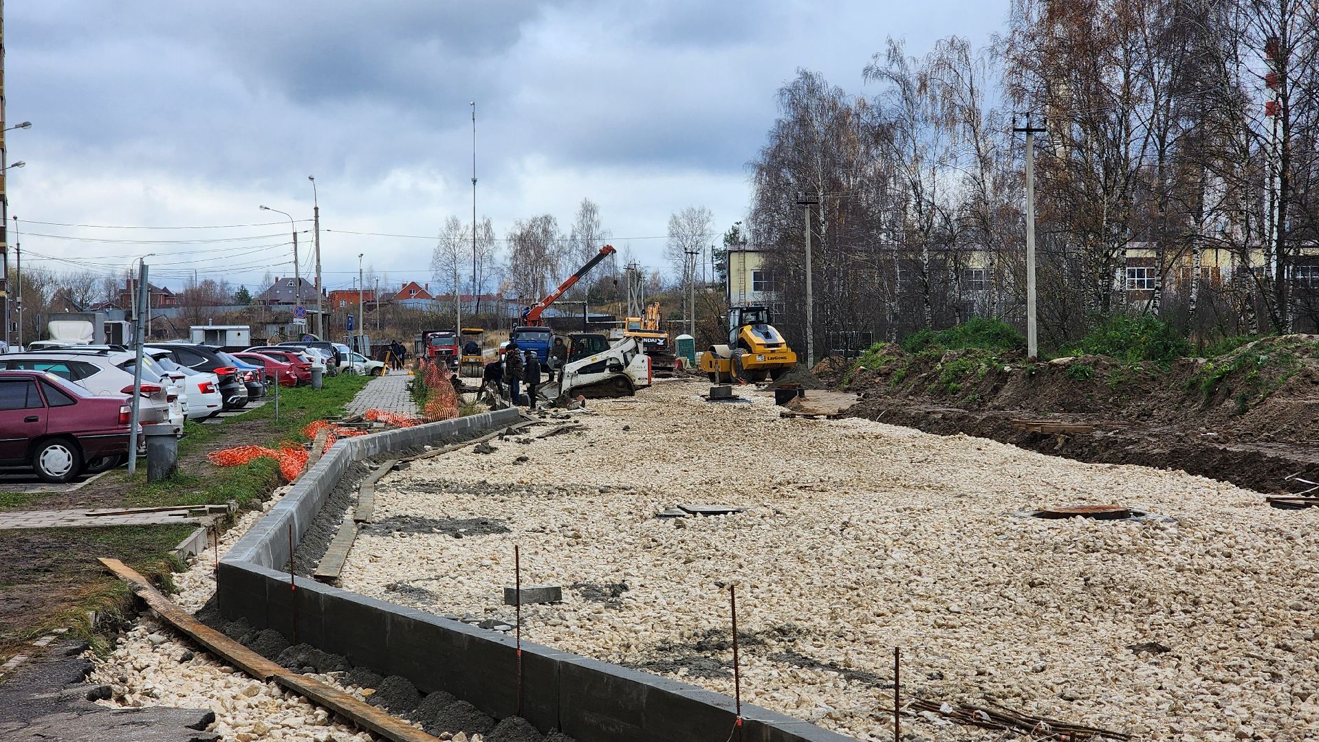 дорога, строительство дорог, лосино-петровский,