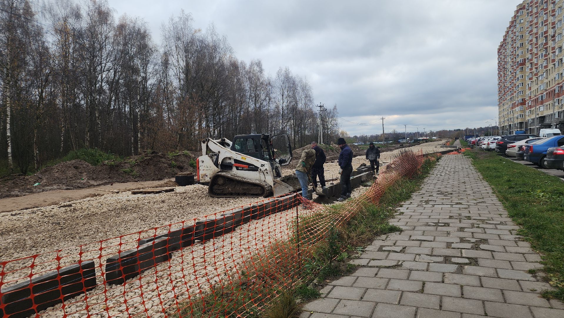 дорога, строительство дорог, лосино-петровский,