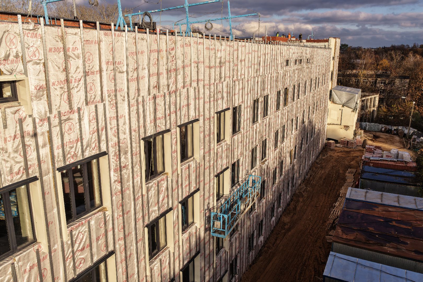 видео с коптера, больница в можайске,