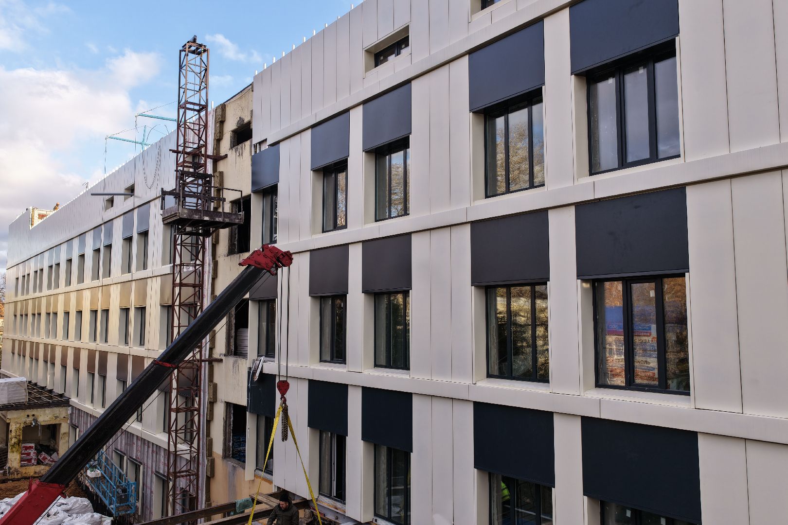 видео с коптера, больница в можайске,