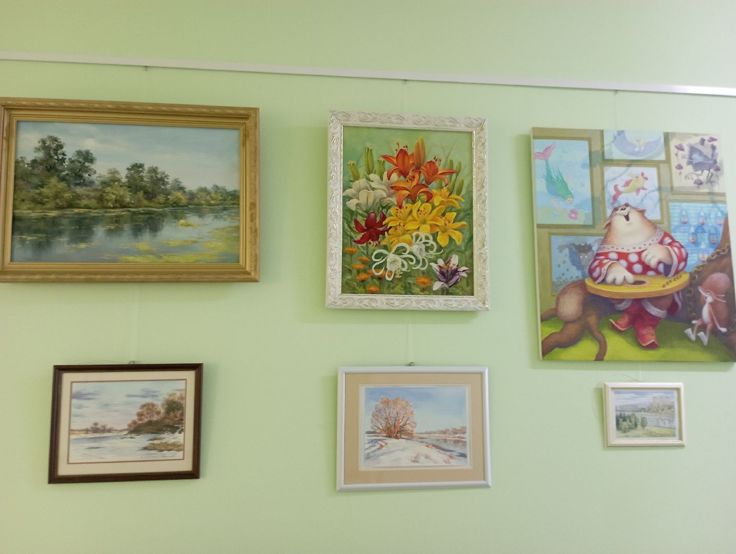 Выставка картин, стационар, ФБУЗ МСЧ №9 ФМБА России, Дубна