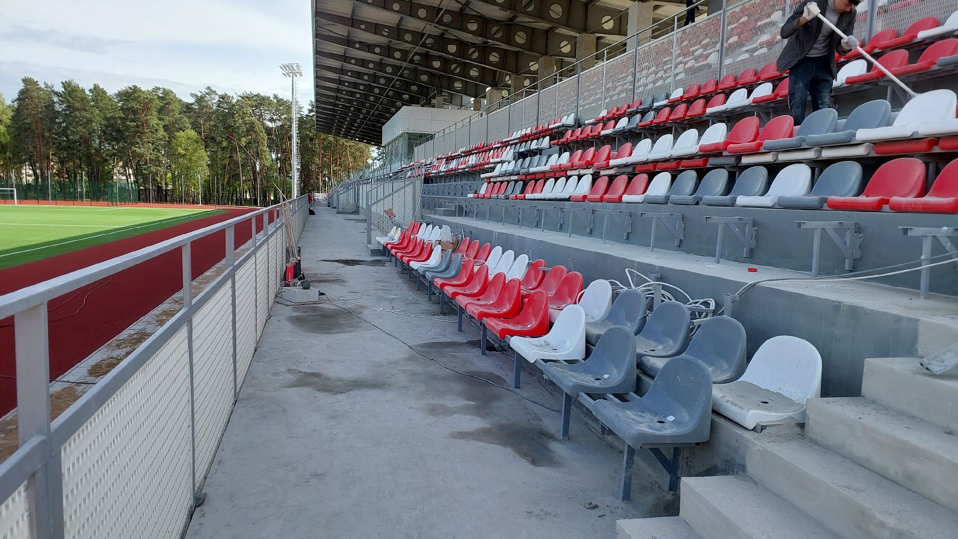 стадион, спорт, стадиона спартак, серпухов, трибуны, строительство,