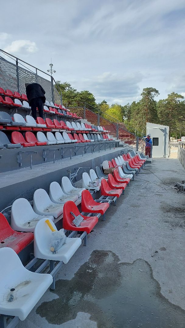 стадион, спорт, стадиона спартак, серпухов, трибуны, строительство,