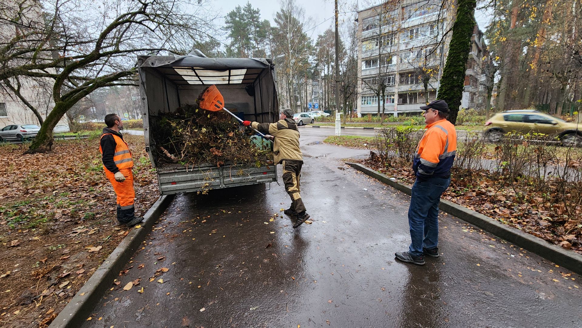 комбинат благоустройства, протвино, уборка территории,