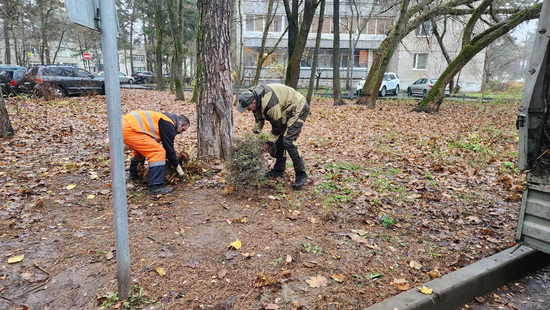 комбинат благоустройства, протвино, уборка территории,