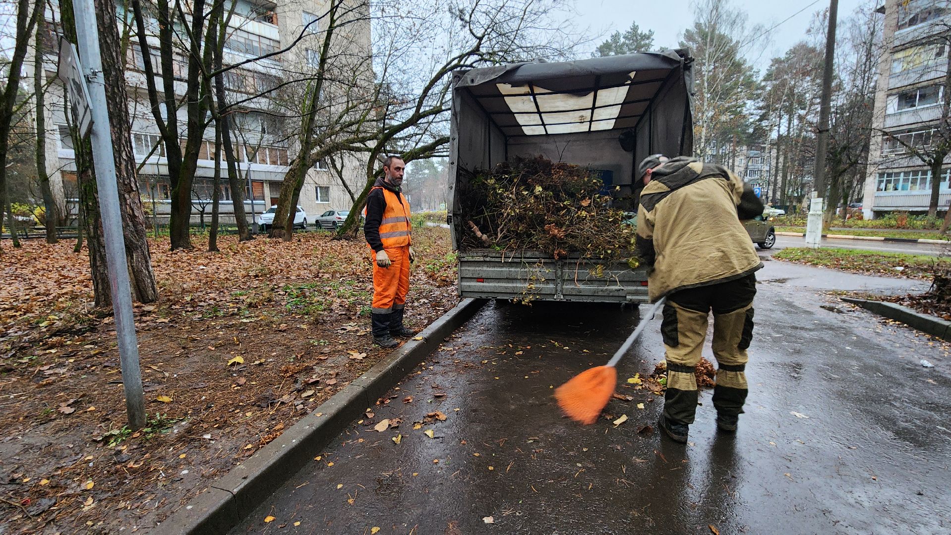 комбинат благоустройства, протвино, уборка территории,