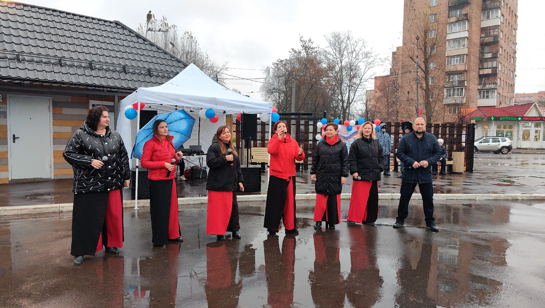 парк, День народного единства, жители, ансамбль, флешмоб,