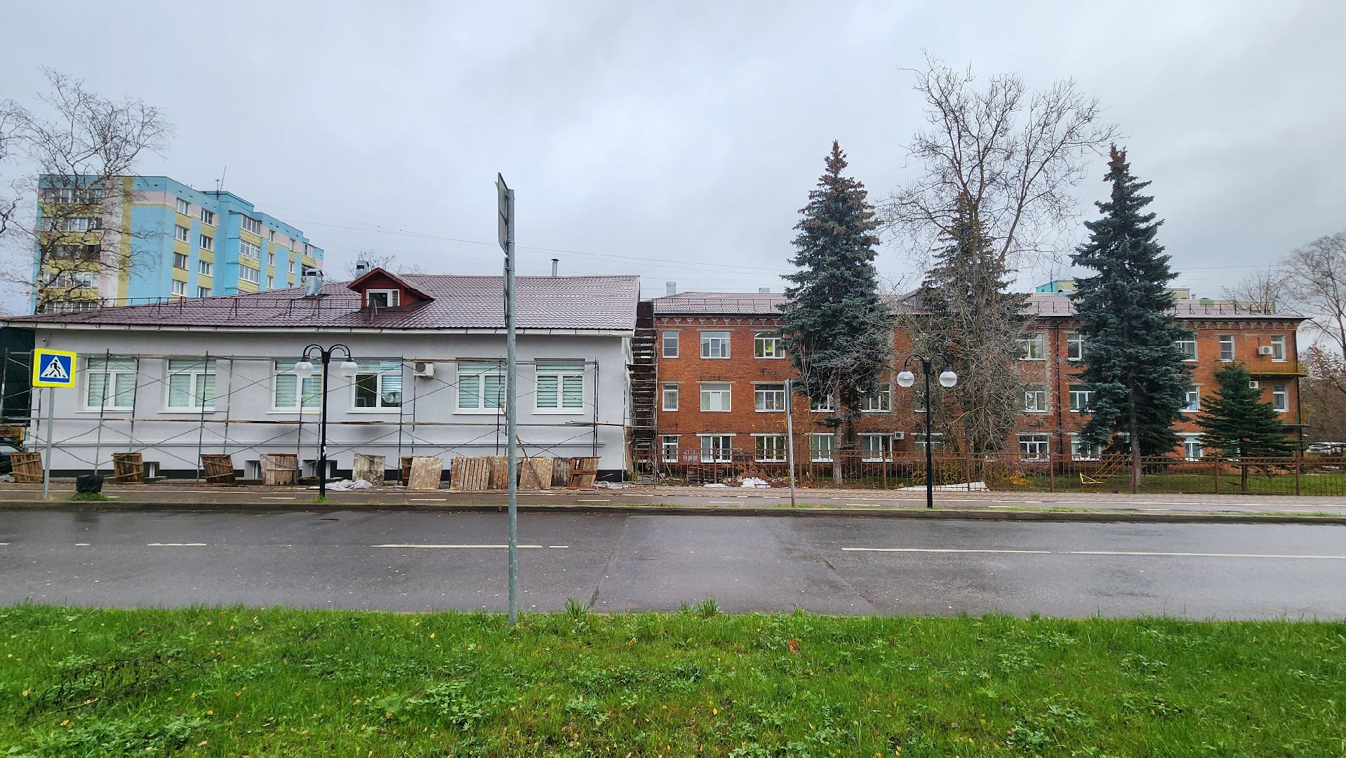 клин, детская больница, улица красная, ремонт фасада ,