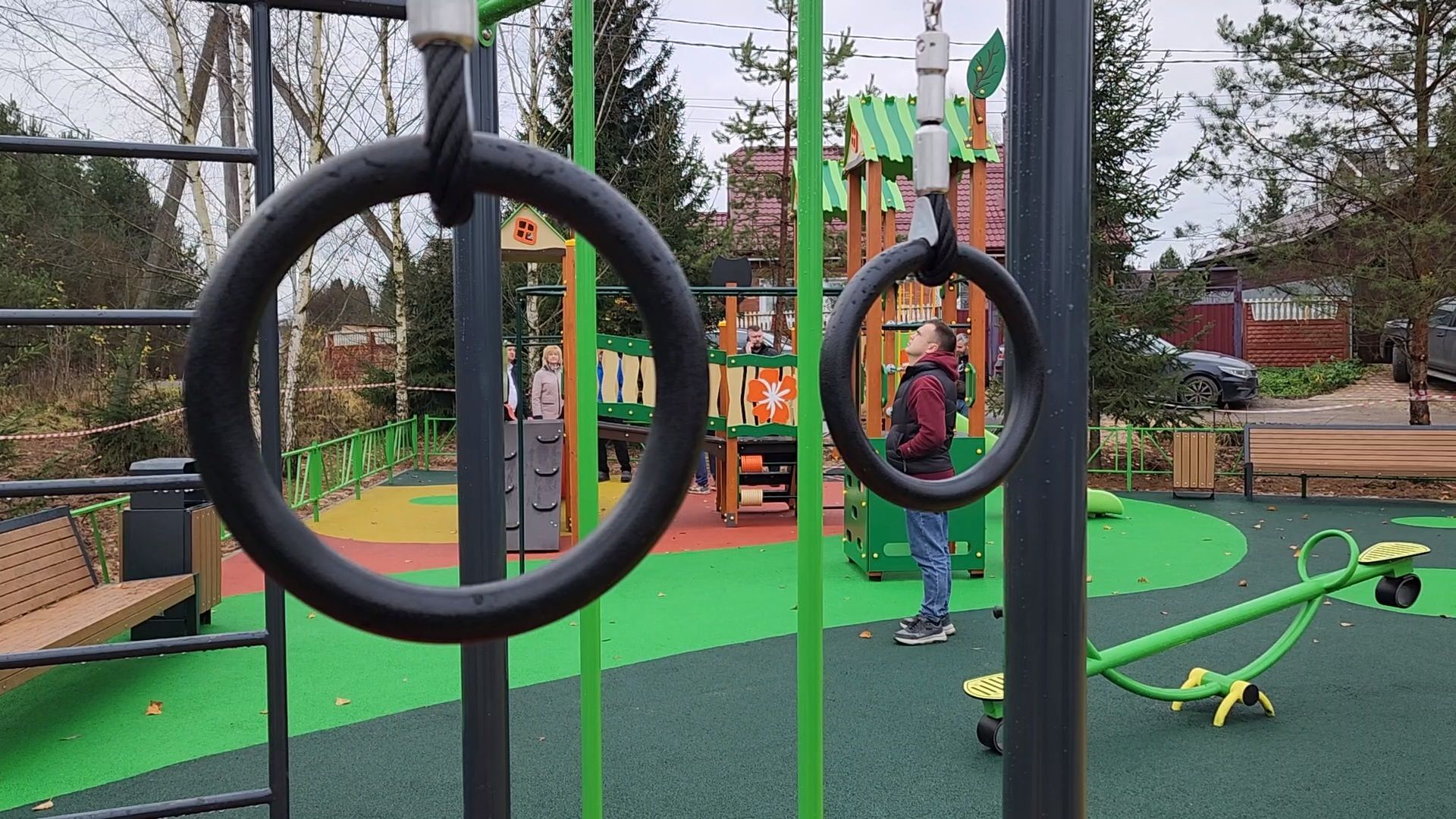 чехов, деревня костомарово, улица лесная, новая детская площадка, детская игровая площадка, игровой комплекс, проверка, инспекция, комиссия, первый заместитель главы округа, денис юрков, председатель совета депутатов, галина козина, депутат мособлдумы , татьяна никитас, программа инициативного бюджетирования,открытие, день матери,