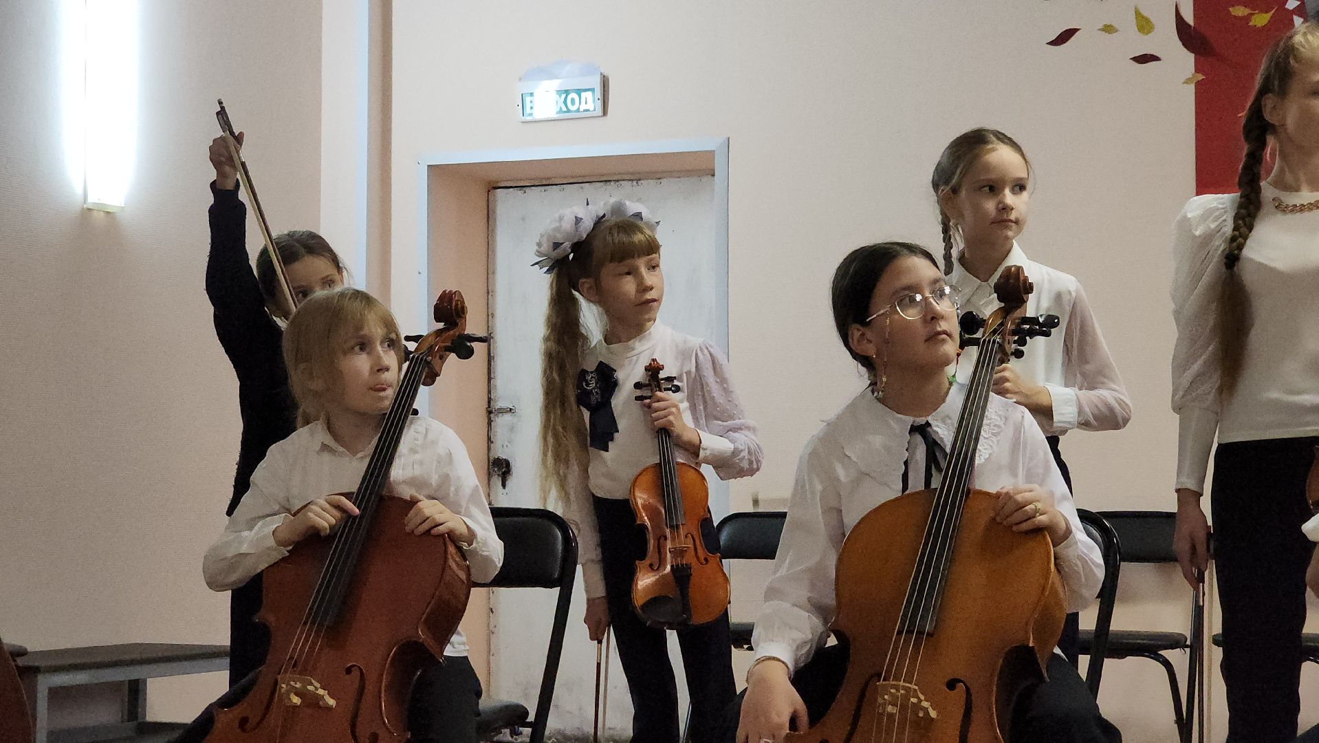 кашира, симфонический оркестр, детская школа искусств, дети, музыканты, скрипка, виолончель, контрабас,