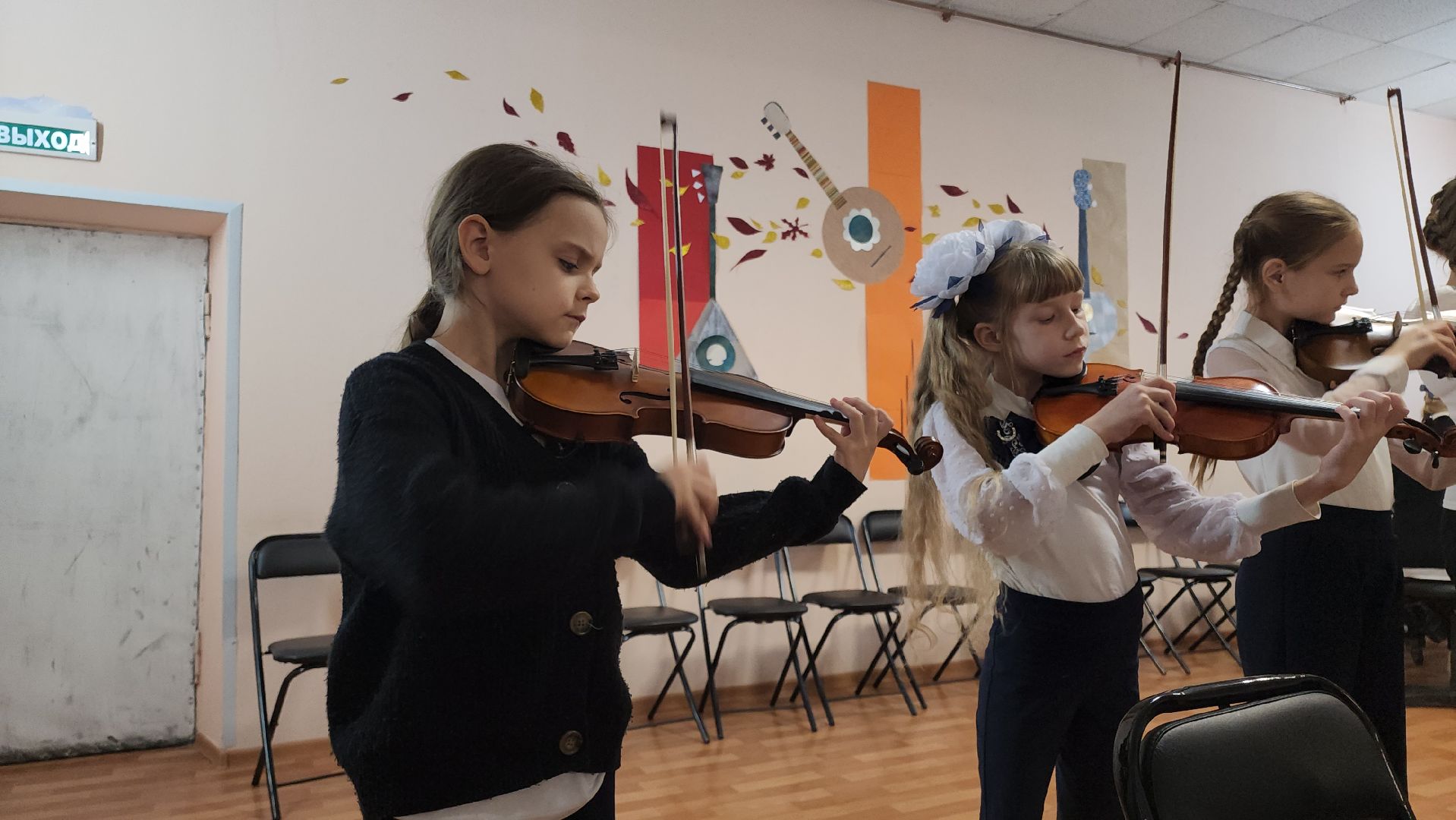 кашира, симфонический оркестр, детская школа искусств, дети, музыканты, скрипка, виолончель, контрабас,