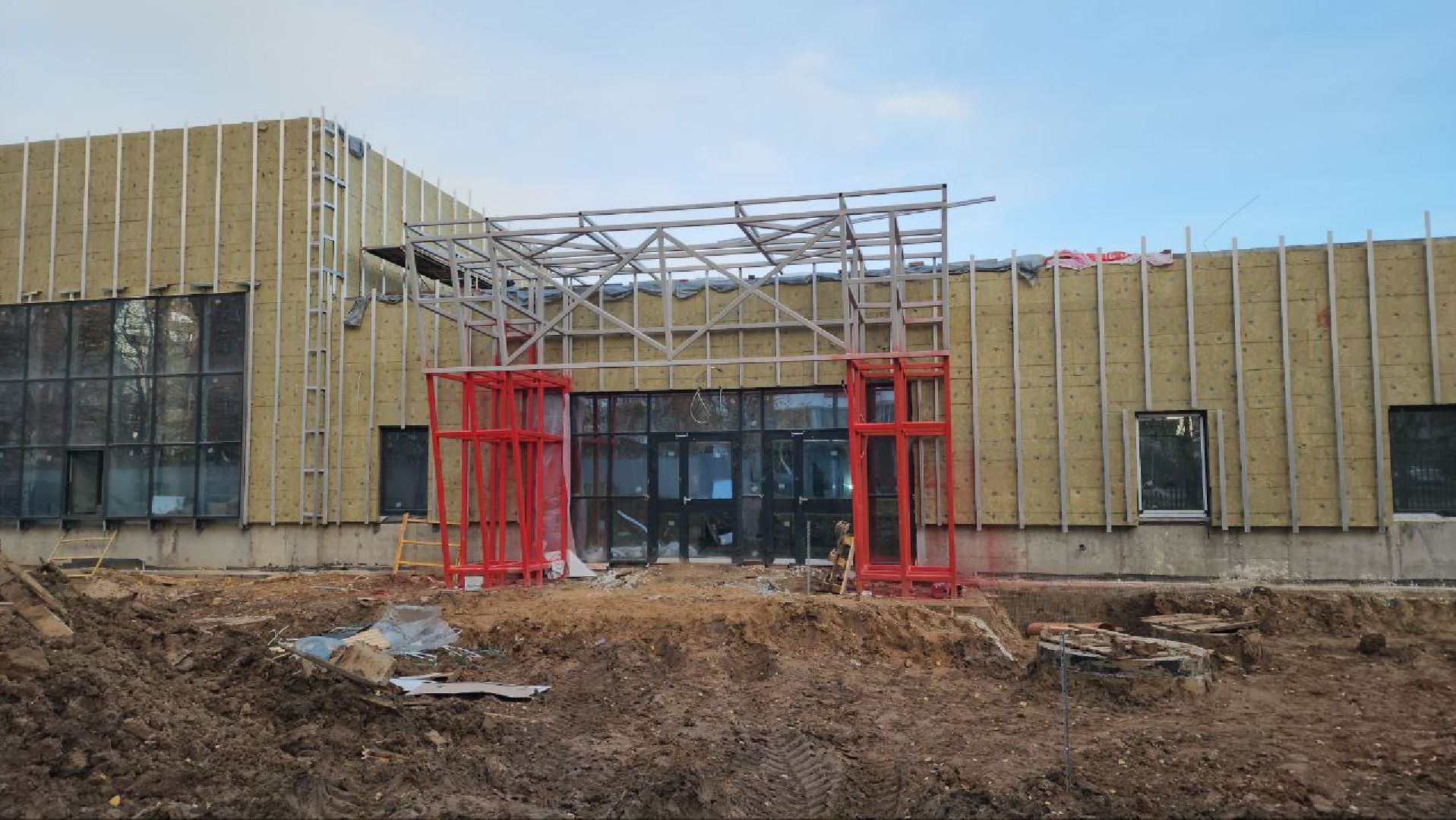 фок с бассейном, Лобня, Строительство ,