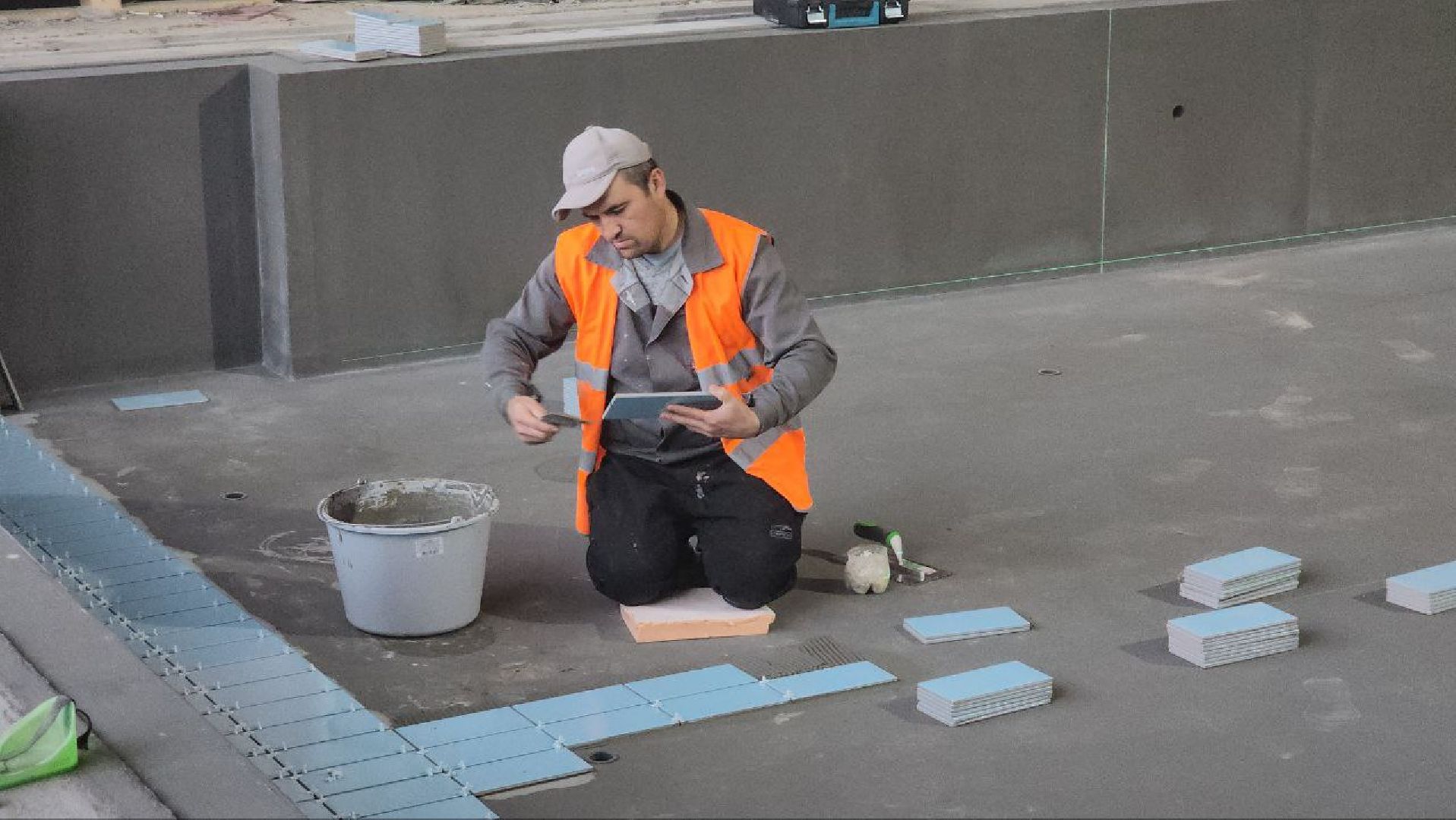 фок с бассейном, Лобня, Строительство ,