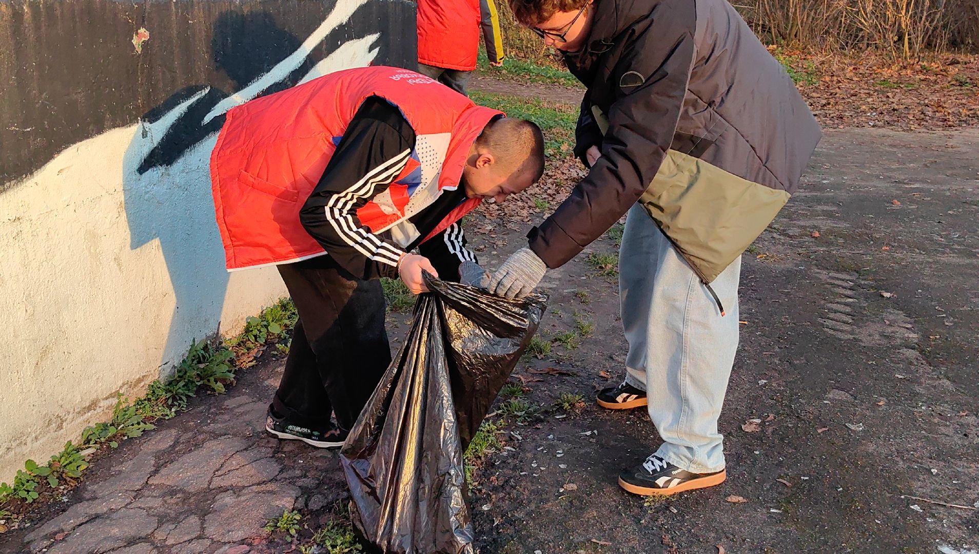 центр, субботник, грабли, мешки, мусор, день народного единства,