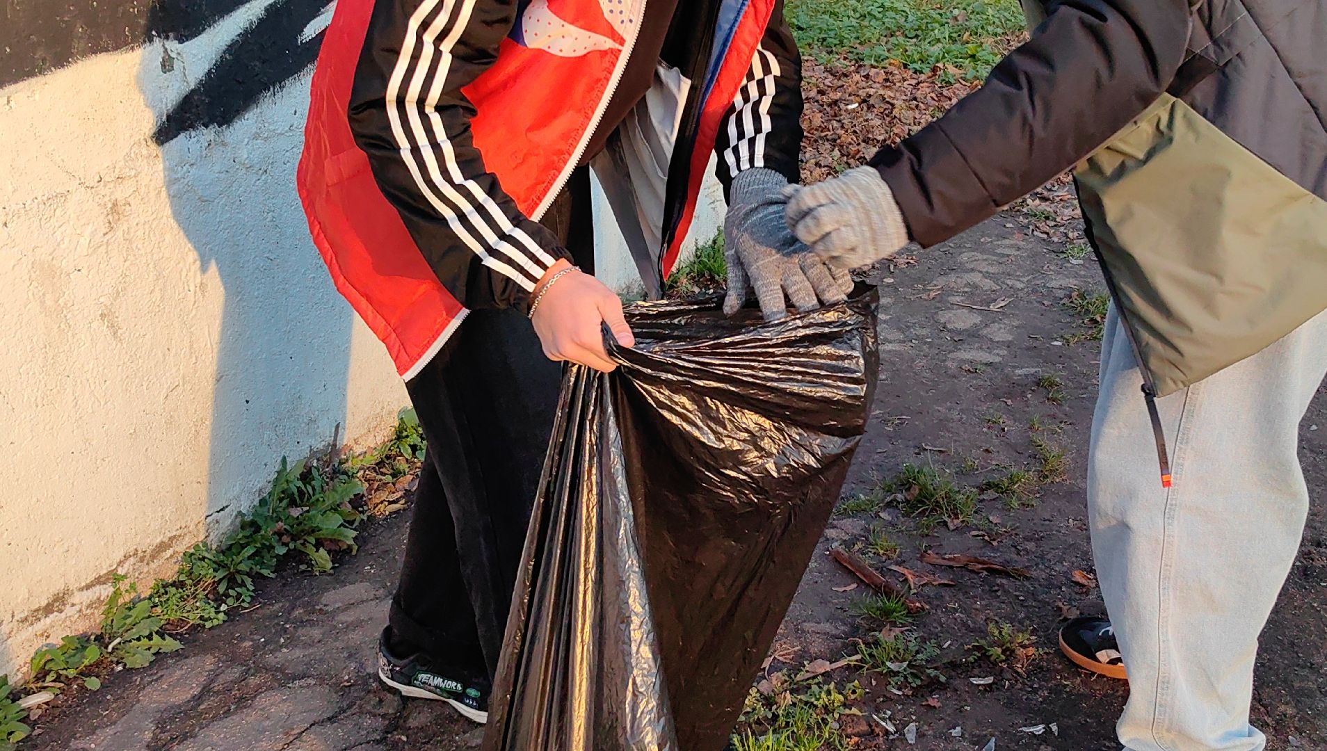 центр, субботник, грабли, мешки, мусор, день народного единства,