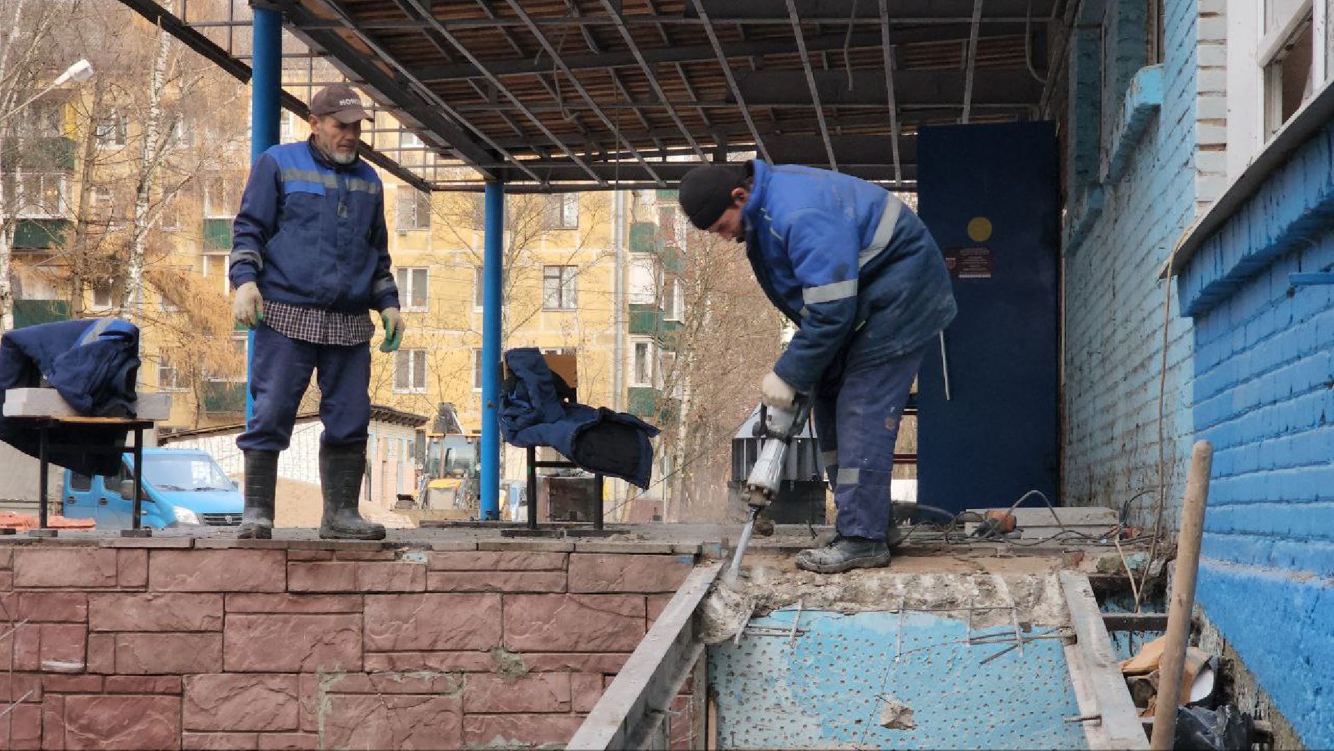 Лобня, Капитальный ремонт школы ,Ремонт кровли,