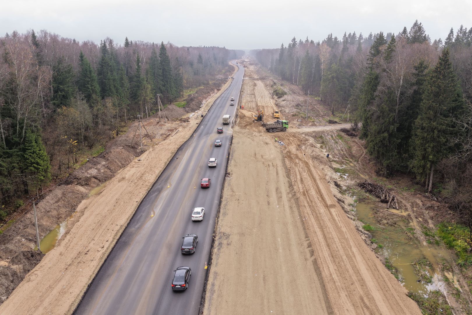 видео с коптера, м9 балтия, расширение м-9,