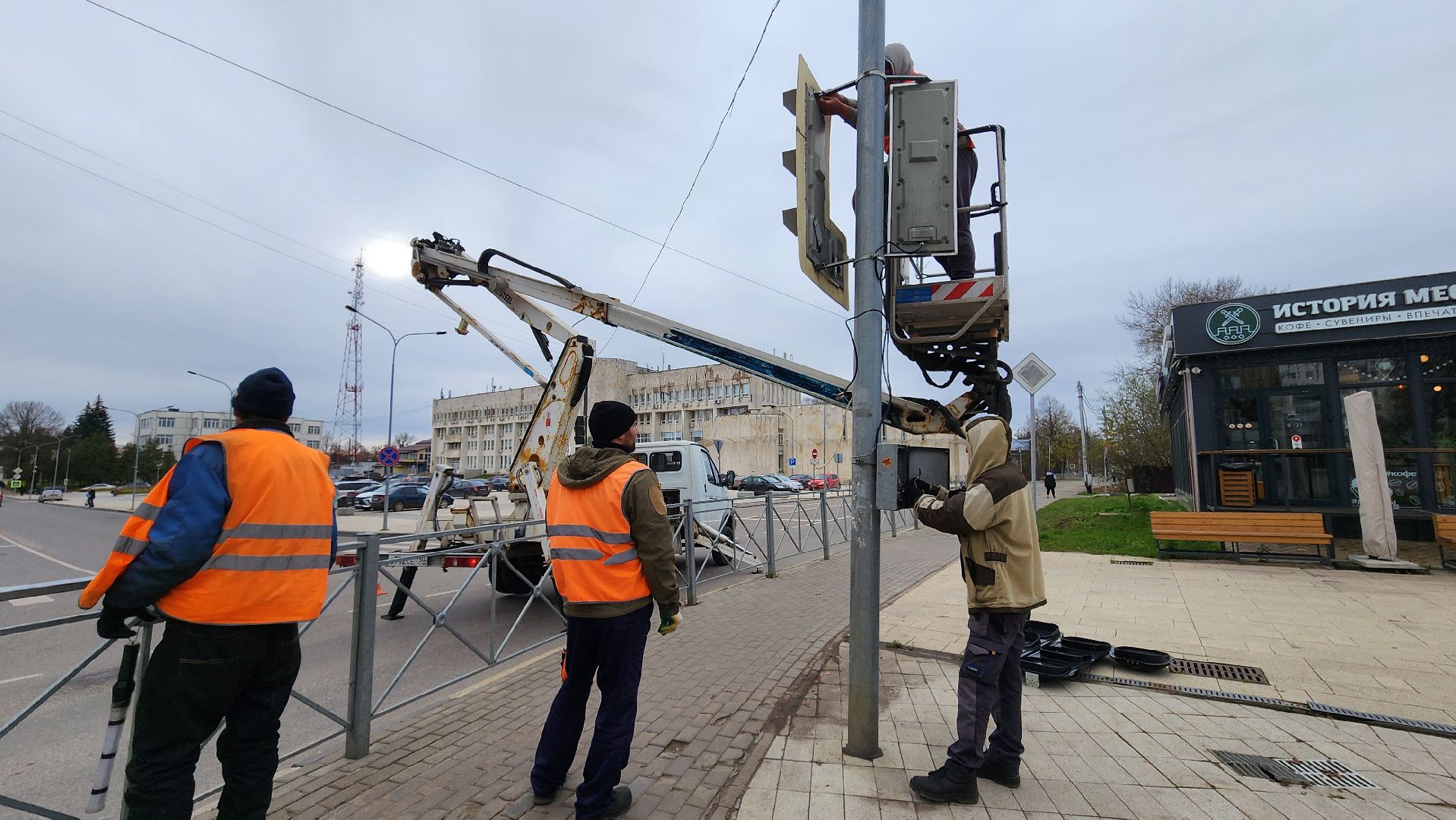 Руза, Мосавтодор, Дороги, Замена светофора,