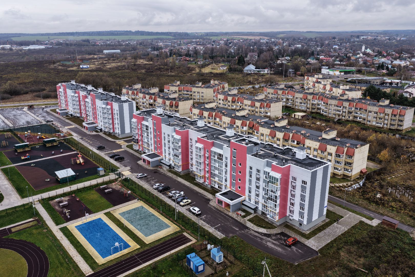 видео с коптера, новостройки в волоколамске, ветхое жилье в волоколамске,  переселение жителей из аварийного жилья,