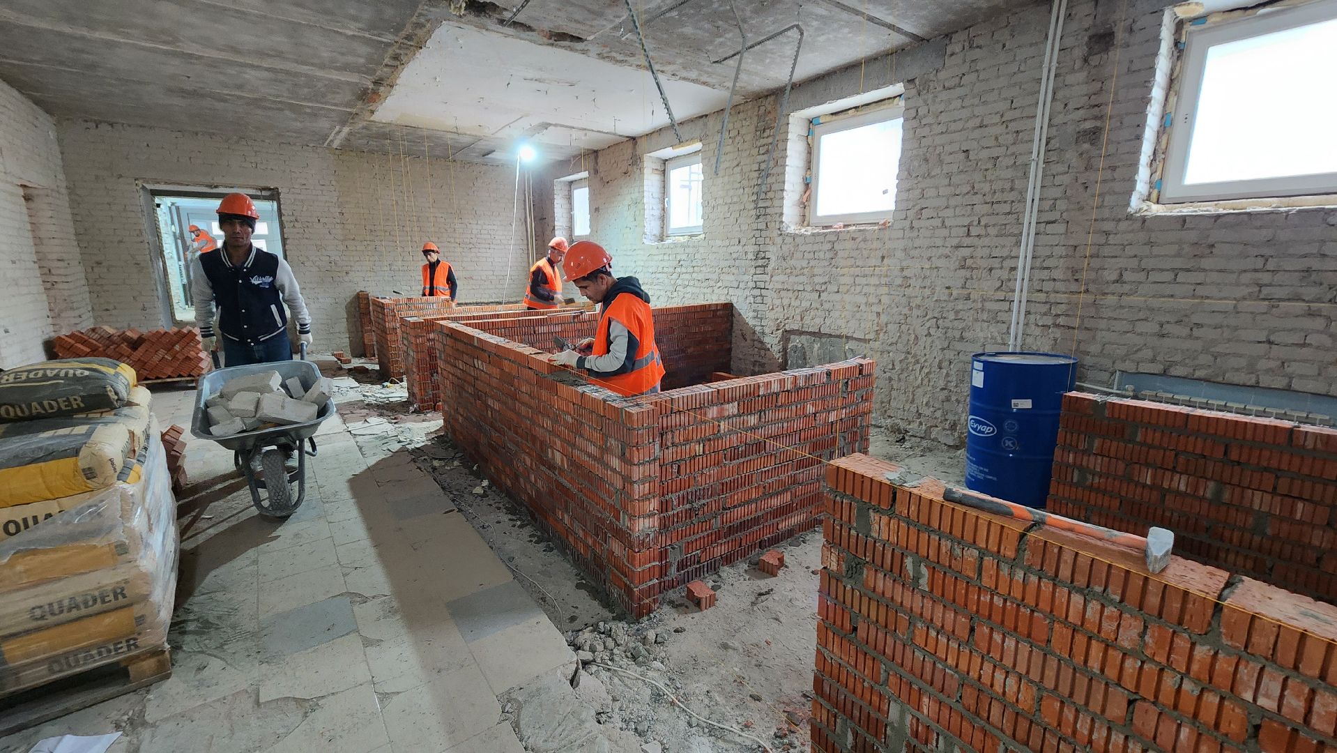 капитальный ремонт, лицей протвино, стройка,