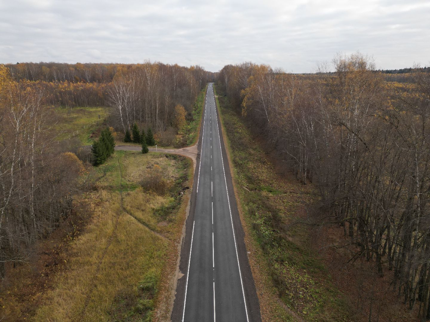 видео с коптера, обновление дорог в можайском округе,