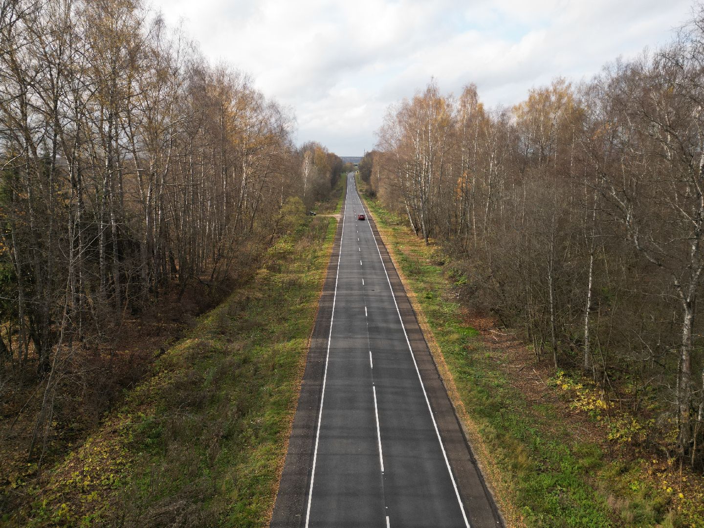 видео с коптера, обновление дорог в можайском округе,