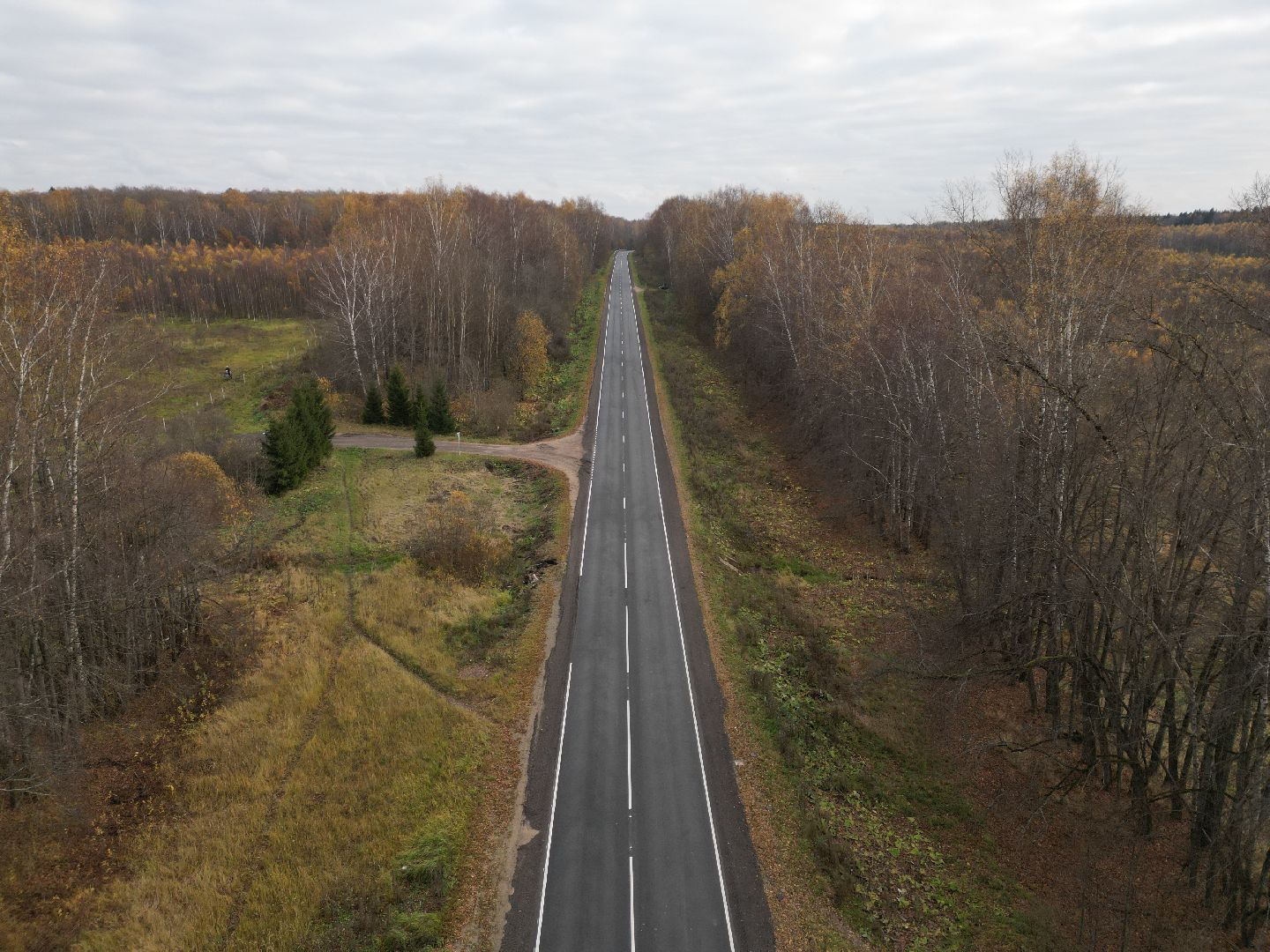видео с коптера, обновление дорог в можайском округе,